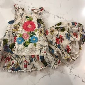 Beautiful baby girl dress for spring or summer.